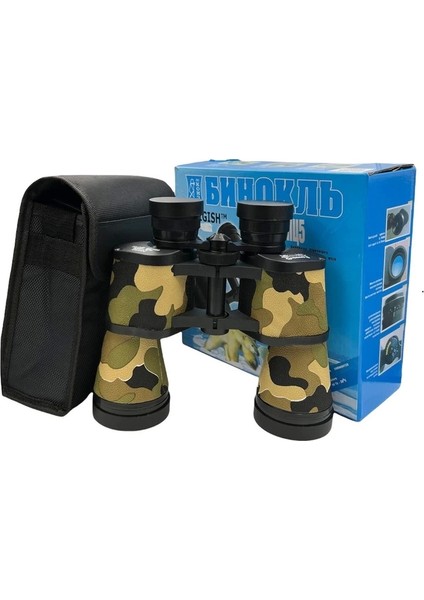Bfs Baigish 20X50 Rus Model Kamuflaj Dürbün, Süper Kalite 1000M/56M