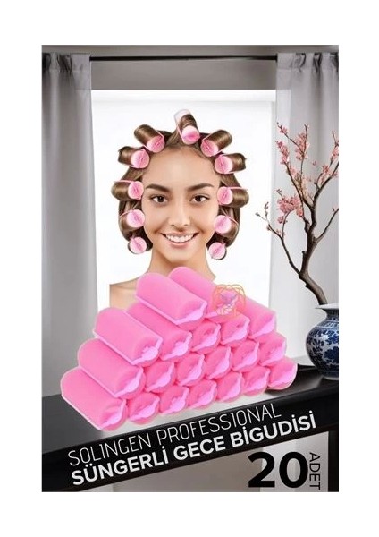 Süngerli Gece Bigudisi 3 cm 20 Adet