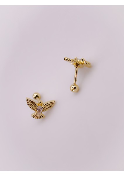 Cerrrahi Çelik Piercing ( Pirsing ) Zirkon Anka Kuşu Tragus Helix Piercing (1ADET) fırsatları