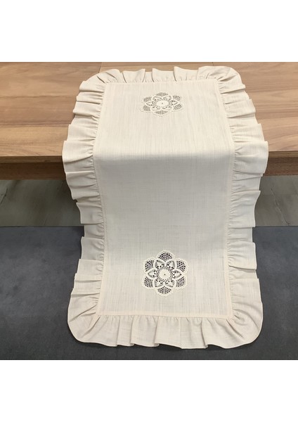 Dantelli & Fırfırlı Runner- 45X90 cm fiyatları