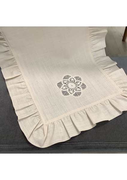 Dantelli & Fırfırlı Runner- 45X90 cm fırsatları