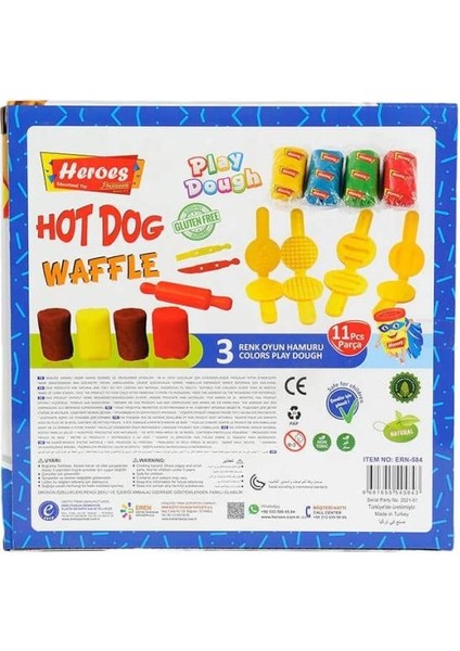 Bfs ERN-584 Heroes Orta Kutulu Burger Oyun Hamuru Seti - Eren Oyuncak modelleri