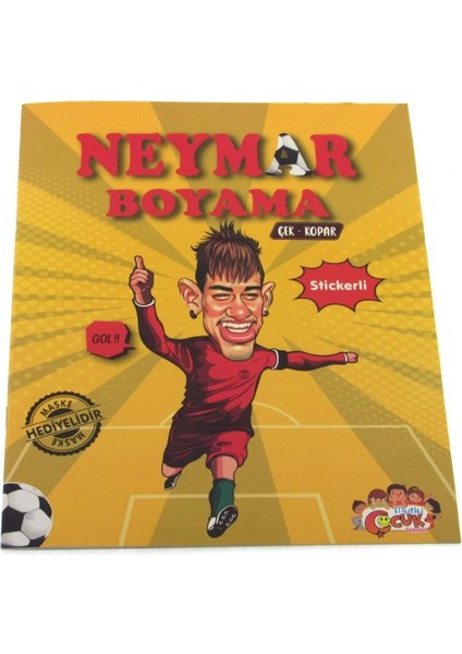 Bfs Neymar Çıkartmalı Maskeli Boyama Kitabı