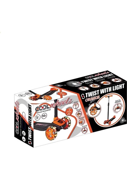 Bfs Cool Wheels Işıklı Twist Scooter Turuncu fiyatları