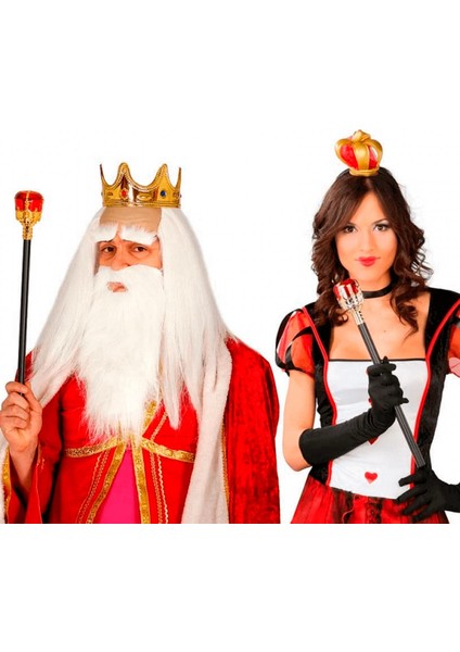 Bfs Kırmızı Topuzlu Kral Asası Kraliyet Asası 1 Adet fiyatları