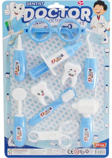Bfs ERN-897 Heroes Toys Kartela Erkek Dişçi Oyun Seti