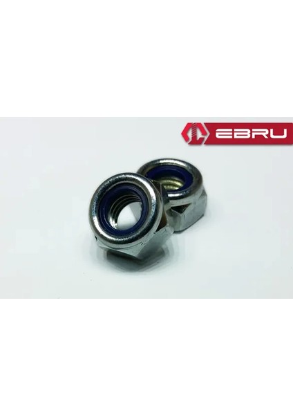 Altıköşe Fiberli Somun M8 - 100 Adet