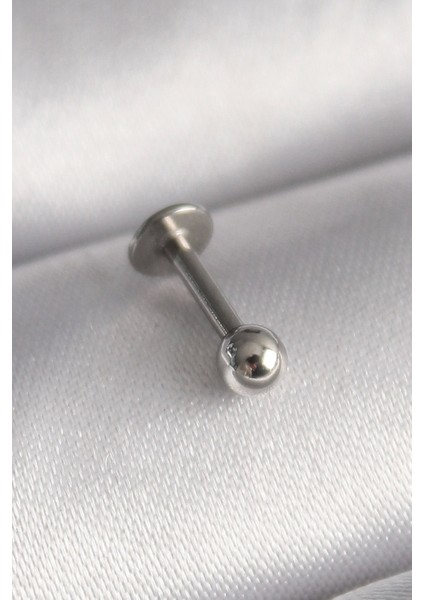 Bfs 316L Çelik Gümüş Renk Topçuk Piercing
