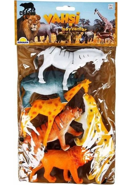 Bfs Nessiworld 0715 Vahşi Hayvanlar Poşetli 6'lı Hayvan Oyun Seti -Sunman fiyatları