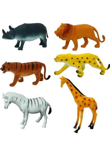 Bfs Nessiworld 0715 Vahşi Hayvanlar Poşetli 6'lı Hayvan Oyun Seti -Sunman fırsatları