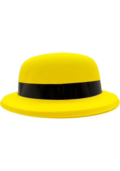 Bfs Neon Partisi Sarı Renk Melon Plastik Parti Şapkası