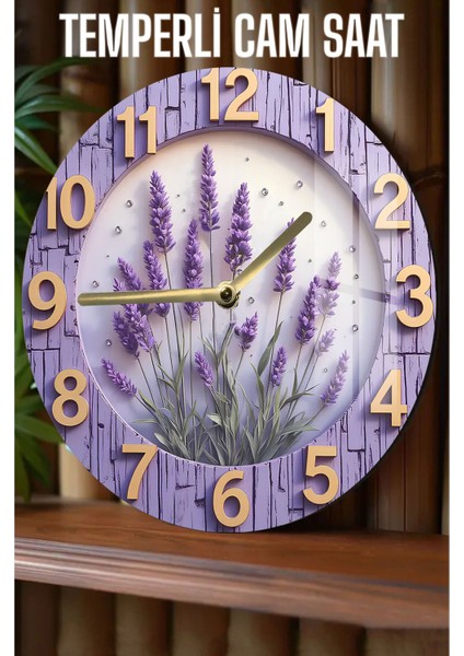 Zarif, Dayanıklı ve Modern Dekor! 3D Görünümlü Temperli Cam Saat – 33 cm CSDW271