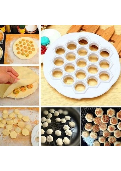 Bfs 61 Bölmeli Petek Şekilli Pratik Mantı Kesici Açma Kalıbı Mantımatik fiyatları