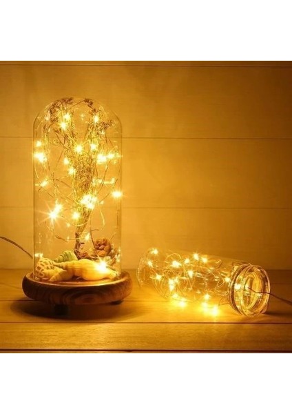 Bfs Peri LED Işık 5 Metre (Sarı) Pilli Aydınlatma Şerit Saçak Spot Süsleme indirimleri