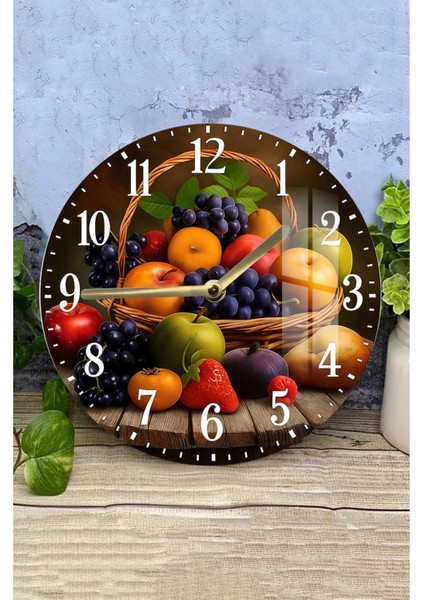 Mutfaklarınıza Estetik ve Fonksiyonelliği Bir Arada Sunan 3D Temperli Cam Saat – 33 cm CSDW151 modelleri