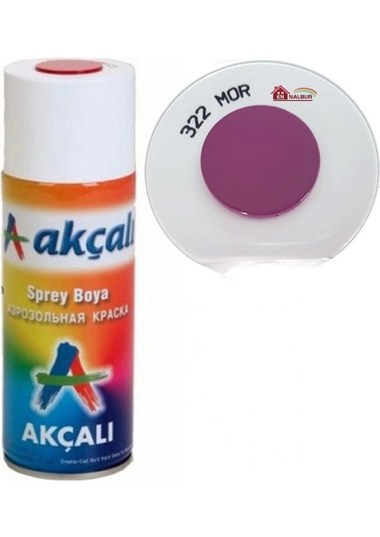 Akçalı Sprey Boya 400 ml 322 Mor