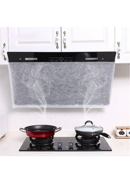 Bfs 2li Yağ Emici Duman Önleyici Pratik Mutfak Davlumbaz Koruyucu Dayanıklı Yedek Filtre 45X90CM