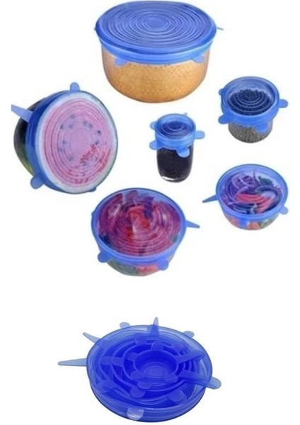 Bfs Tazeliği Koruyan 6lı Silikon Streç Gıda Saklama Koruma Kapakları fiyatları