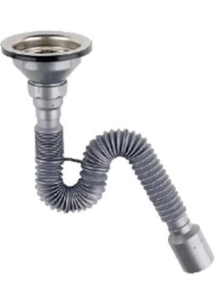 Çöpmak Kapalı Körüklü Evye Sifonu 50 mm