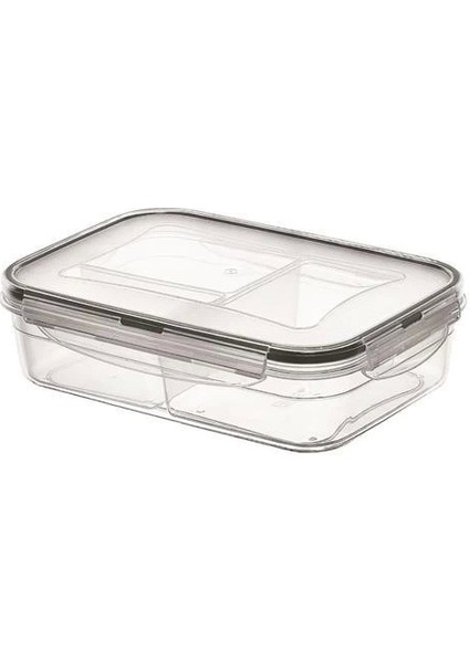 Bfs 3 Bölmeli Kilitli Kapaklı 1 Litre Erzak Saklama Kabı LC-510