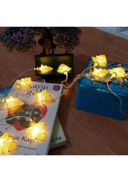 Bfs Metal Örgülü Çam Ağacı Şeklinde Günışığı Şerit LED Işık Zinciri