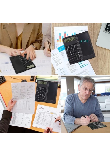 Bfs Silinebilir LCD Yazı Tabletli,kalemli Katlanabilir Bilimsel Hesap Makinesi fiyatları