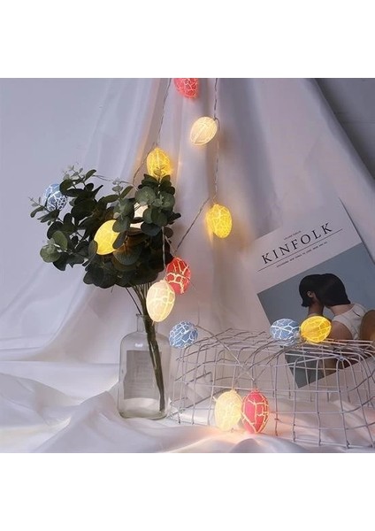 Bfs 10LU Renkli Yumurta Şeklinde Dekoratif Dolama LED Aydınlatma fiyatları