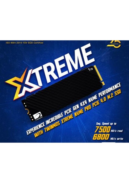 1tb M.2 Pcıe Gen4 Nvme SSD 7500MB Okuma 6800MB Yazma Hızlı Soğutuculu Performans Diski