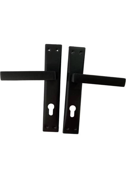 Adil Riva Mat Siyah Yale Kapı Kolu