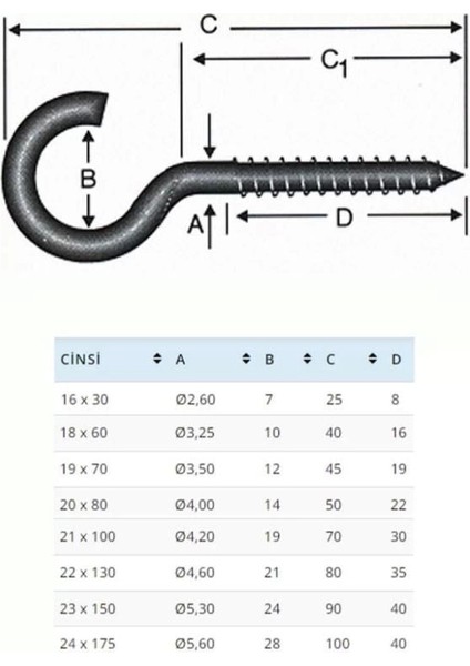 BA1860 18X60 Açık Piton 10 Adet modelleri