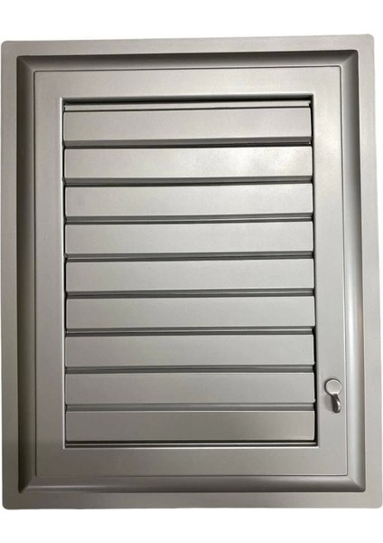 Plastik Menfez 65X65 Gümüş Banyo Wc Havalandırma