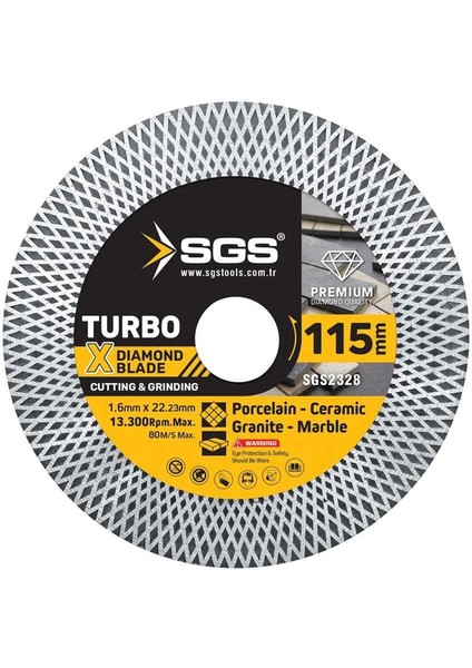 Bfs Sgs 2328 Seramik Hassas Fayans Kesici Ince 115X1,6X22