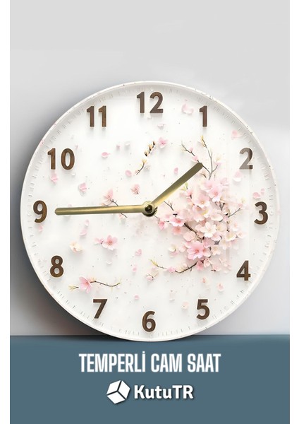 Şıklığın ve Dayanıklılığın Buluşma Noktası 3D Görünümlü Temperli Cam Saat – 33 cm CSDW268 fiyatları