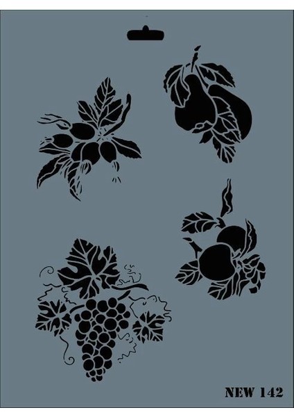 Rich New Seri N-142 Stencil 35X25 cm