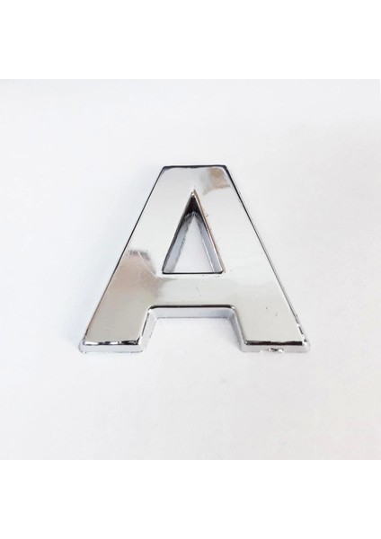 Cemax A Harfi 3,75 cm Krom Yapışkanlı