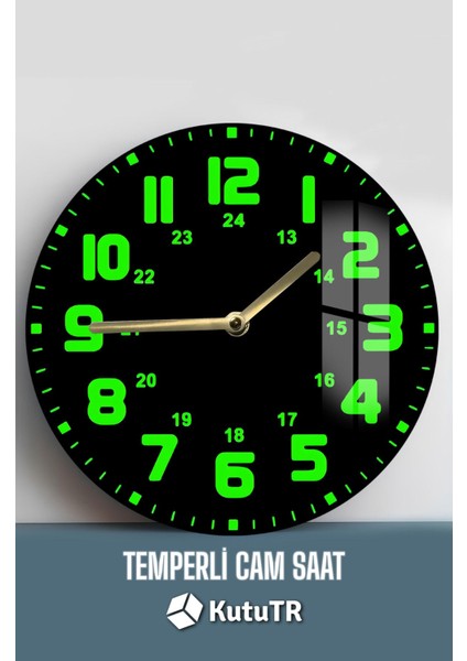 Gece ve Gündüz Şıklığı Bir Arada! 3D Görünümlü Temperli Cam Saat – 33 cm CSDW185 fiyatları