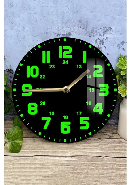 Gece ve Gündüz Şıklığı Bir Arada! 3D Görünümlü Temperli Cam Saat – 33 cm CSDW185 modelleri