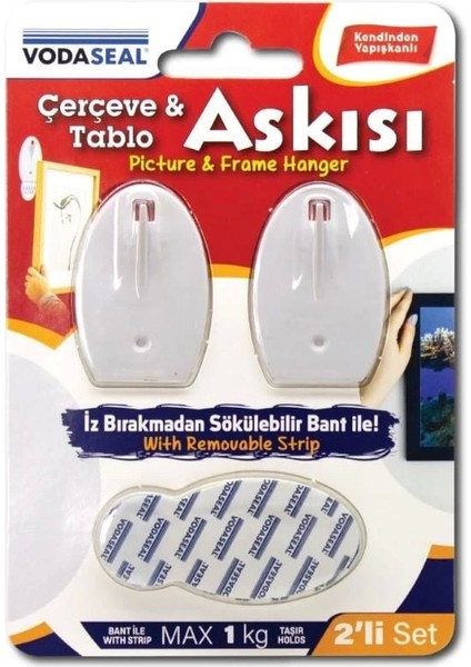 Vodaseal Çerçeve ve Tablo Askısı 2’li Set