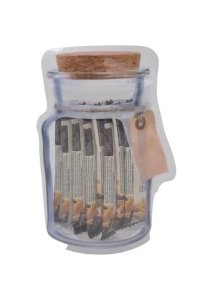 Bfs Kavanoz Görünümlü Kilitli Poşet Çıtçıtlı ve Pratik Torba 4 Adet modelleri