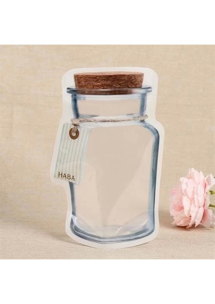 Bfs Kavanoz Görünümlü Kilitli Poşet Çıtçıtlı ve Pratik Torba 4 Adet