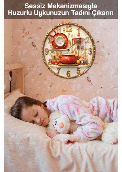 Şıklık & Dayanıklılık Bir Arada! 3D Görünümlü Temperli Cam Saat – 33 cm CSDW352 modelleri