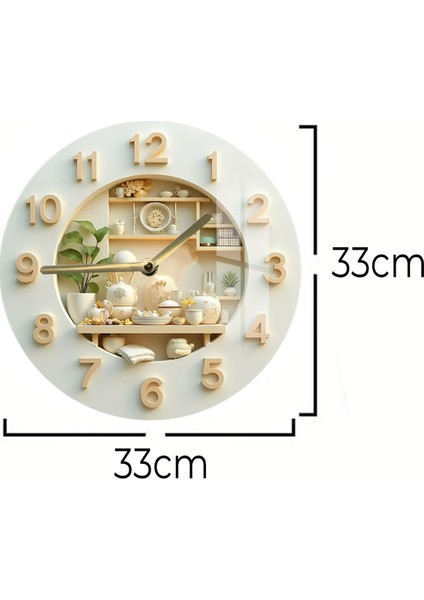 Şıklığın Zamanla Buluştuğu Nokta 3D Görünümlü Temperli Cam Saat – 33 cm CSDW332 indirimleri