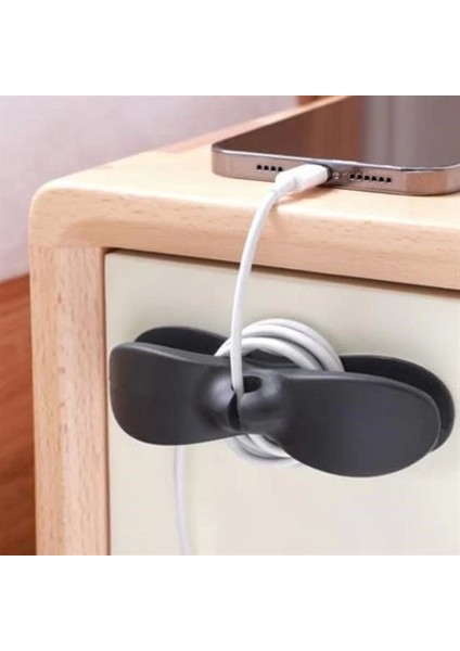 Bfs 2li Kablo Tutucu Silikon Kordon Sarıcı Kablo Yönetici Klips fırsatları