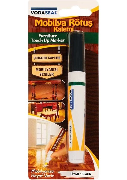 Vodaseal Mobilya Rötuş Kalemi Tekli Siyah