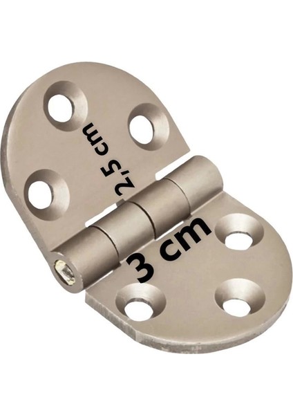 Yüksel Oval Alüminyum Kasa Menteşesi 3 cm