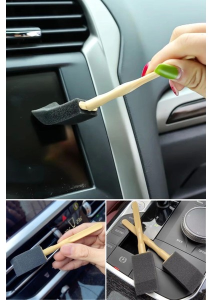 Bfs 5'li Araba Havalandırma Temizleme Fırçaları Klima Çıkışları,toz Alma&otomobil Içi Detaylı Mini Temizlik Aparatları