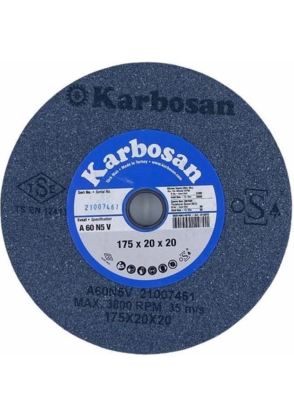 Karbosan 175X20X20 60 Kum Nk Taşlama Taşı