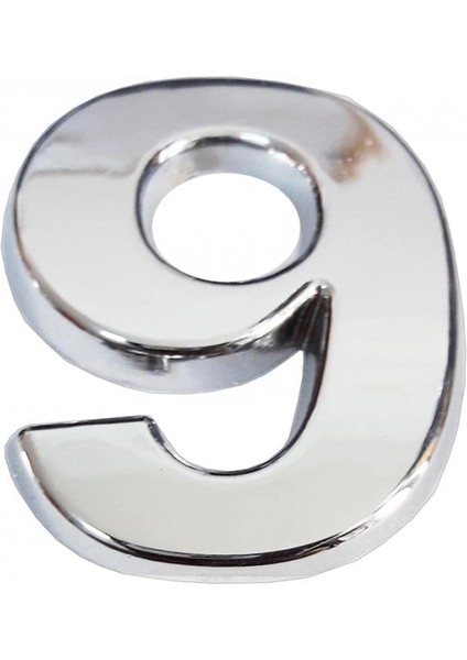 Cemax Krom Yapışkanlı 9 Rakamı 5 cm