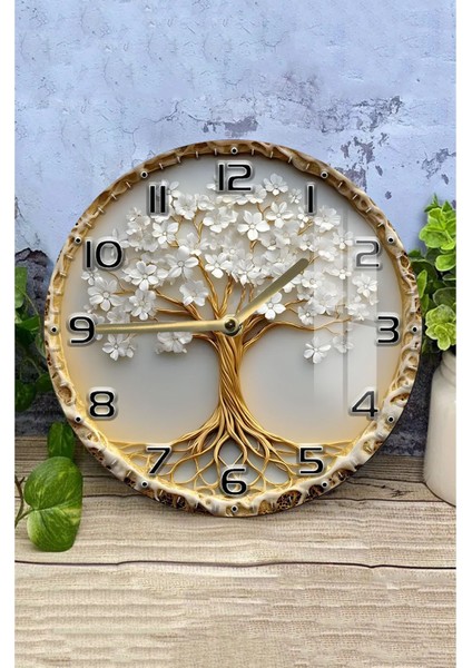 Şıklık ve Dayanıklılığı Bir Arada Sunan 3D Görünümlü Temperli Cam Saat – 33 cm CSDW285 modelleri