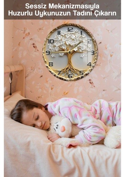 Şıklık ve Dayanıklılığı Bir Arada Sunan 3D Görünümlü Temperli Cam Saat – 33 cm CSDW285 fırsatları